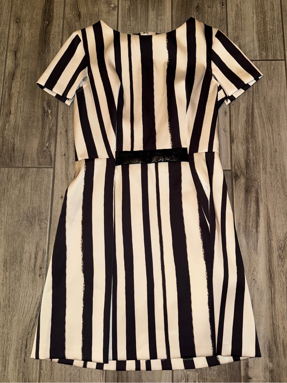 Topshop black and White Stripe Dress Wednesday gothic, witchy whimsigoth